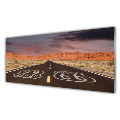 Skleneny obraz Diaľnica cesta púšť