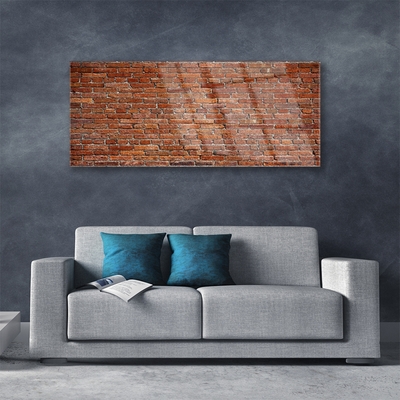 Skleneny obraz Tehlová múr tehly