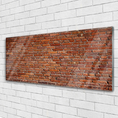 Skleneny obraz Tehlová múr tehly