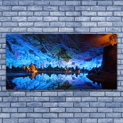 Skleneny obraz Jaskyňa svetlo ľadovec