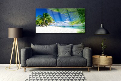 Skleneny obraz Tropická pláž more výhľad