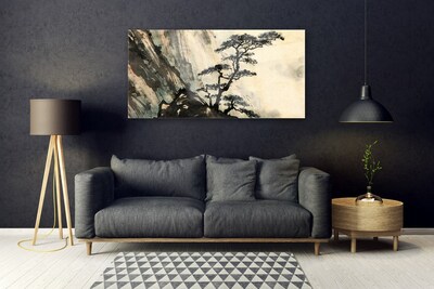 Skleneny obraz Maľovaný strom umenie