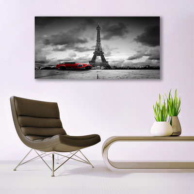 Skleneny obraz Eiffelova veža paríž výhľad