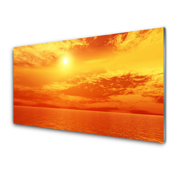 Skleneny obraz Slnko more príroda