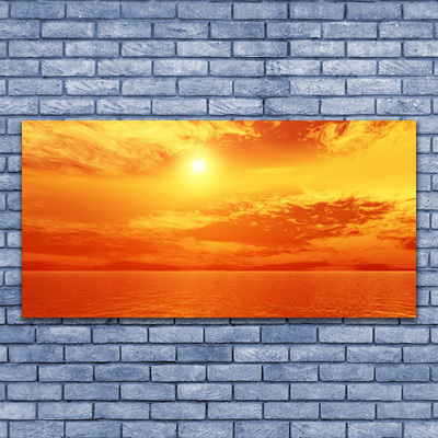 Skleneny obraz Slnko more príroda