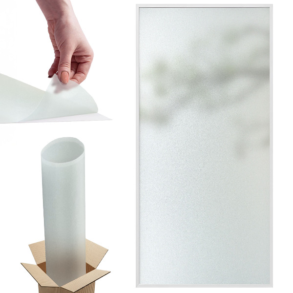 Samolepiaca fólia na sklo mliečna