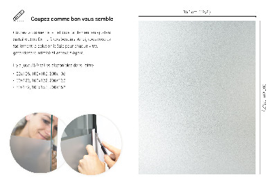 Samolepiaca fólia na sklo mliečna