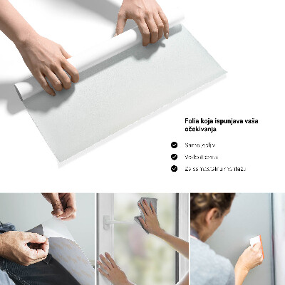 Samolepiaca fólia na sklo mliečna