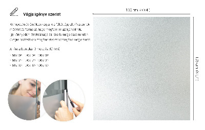 Samolepiaca fólia na sklo mliečna