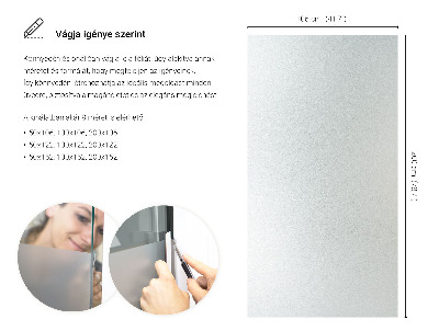 Samolepiaca fólia na sklo mliečna