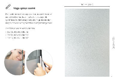 Samolepiaca fólia na sklo mliečna