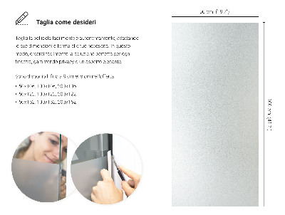 Samolepiaca fólia na sklo mliečna