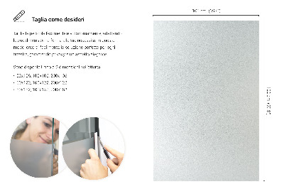 Samolepiaca fólia na sklo mliečna