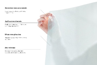 Samolepiaca fólia na sklo mliečna