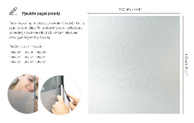 Samolepiaca fólia na sklo mliečna