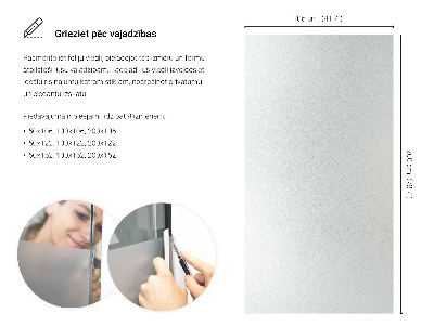 Samolepiaca fólia na sklo mliečna