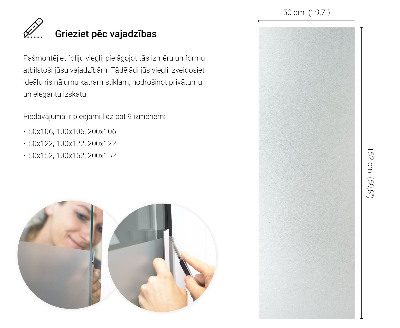 Samolepiaca fólia na sklo mliečna