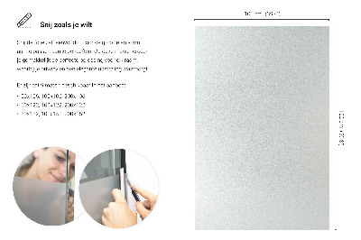 Samolepiaca fólia na sklo mliečna