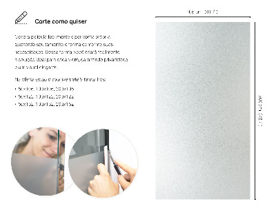 Samolepiaca fólia na sklo mliečna