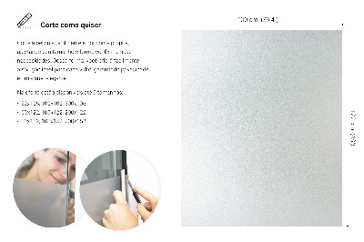 Samolepiaca fólia na sklo mliečna