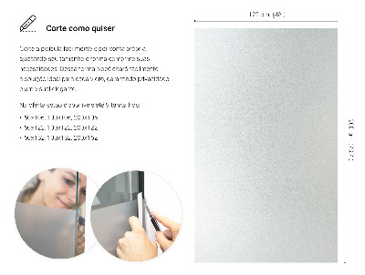 Samolepiaca fólia na sklo mliečna