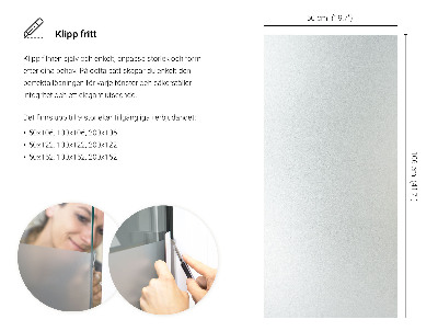 Samolepiaca fólia na sklo mliečna