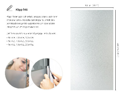 Samolepiaca fólia na sklo mliečna