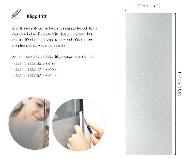 Samolepiaca fólia na sklo mliečna