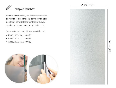 Samolepiaca fólia na sklo mliečna