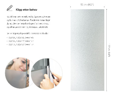 Samolepiaca fólia na sklo mliečna