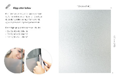 Samolepiaca fólia na sklo mliečna