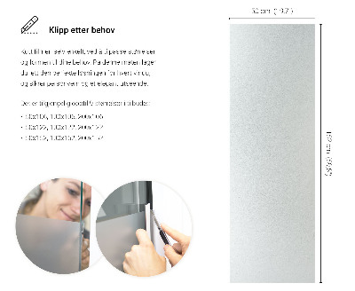 Samolepiaca fólia na sklo mliečna