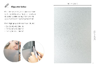 Samolepiaca fólia na sklo mliečna