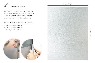 Samolepiaca fólia na sklo mliečna