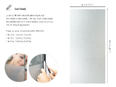 Samolepiaca fólia na sklo mliečna