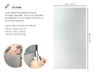 Samolepiaca fólia na sklo mliečna