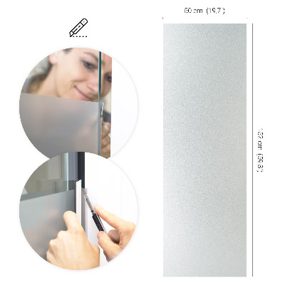 Samolepiaca fólia na sklo mliečna