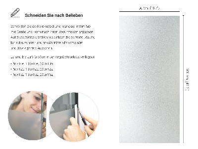 Samolepiaca fólia na sklo mliečna