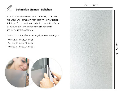 Samolepiaca fólia na sklo mliečna