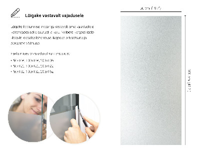 Samolepiaca fólia na sklo mliečna