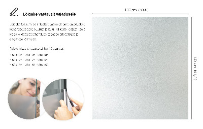 Samolepiaca fólia na sklo mliečna