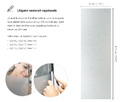 Samolepiaca fólia na sklo mliečna