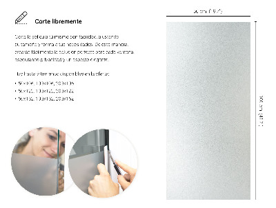 Samolepiaca fólia na sklo mliečna