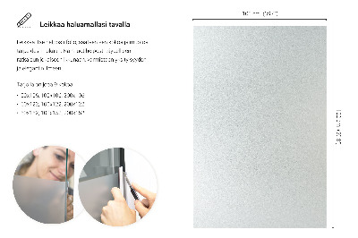 Samolepiaca fólia na sklo mliečna