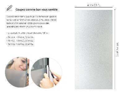 Samolepiaca fólia na sklo mliečna