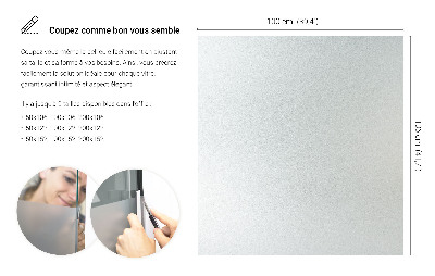 Samolepiaca fólia na sklo mliečna