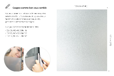 Samolepiaca fólia na sklo mliečna