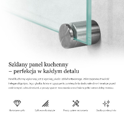 Sklenený obklad transparentný