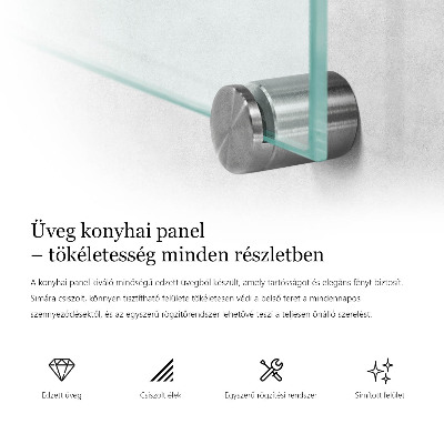 Sklenený obklad transparentný