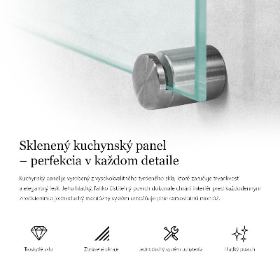 Sklenený obklad transparentný